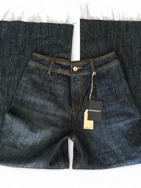 NWT Prosperity Women's Dark Wash Wide Leg Jeans Size 25